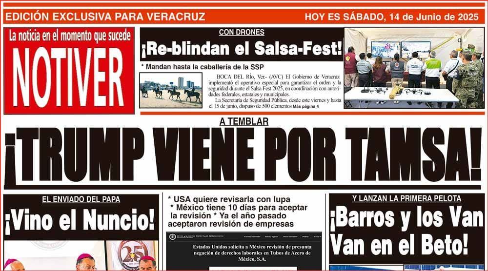 LA PORTADA - SÁBADO 14 DE JUNIO 2025