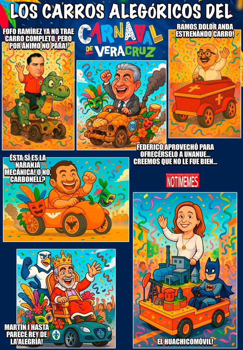 NOTI-MEMES | - LOS CARROS ALEGÓRICOS DEL CARNAVAL DE VERACRUZ!