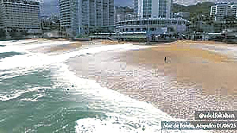 ¡“MAR DE FONDO” ARRASTRA A TURISTAS EN ACAPULCO!