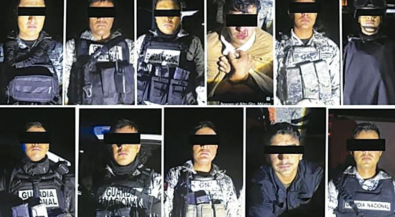 ¡POR HUACHICOLEROS VINCULAN A LOS 11 GUARDIAS NACIONALES!