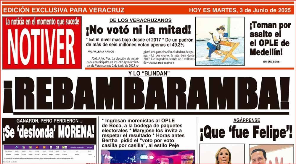 LA PORTADA - MARTES 3 DE JUNIO 2025