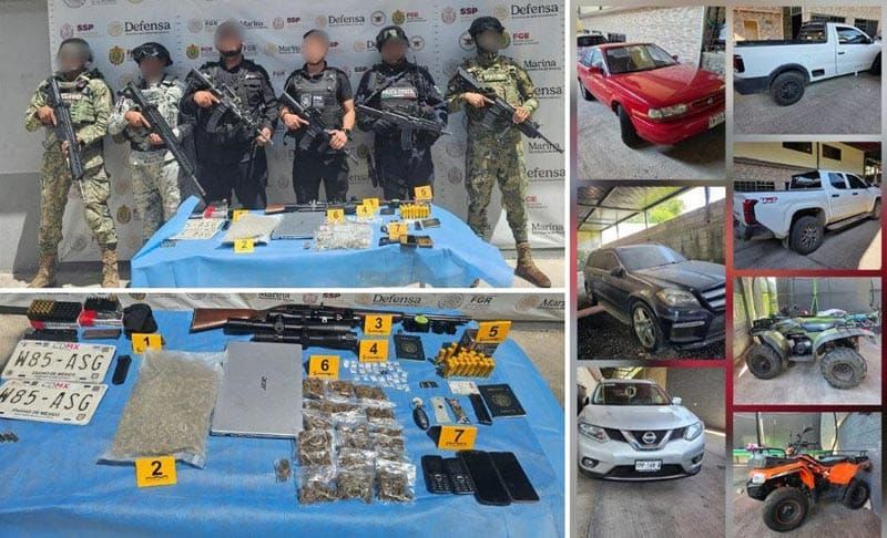 ¡INCAUTAN VEHÍCULOS Y ARMAS EN UN CATEO EN ACTOPAN! - DURANTE EL OPERATIVO NO HUBO DETENIDOS