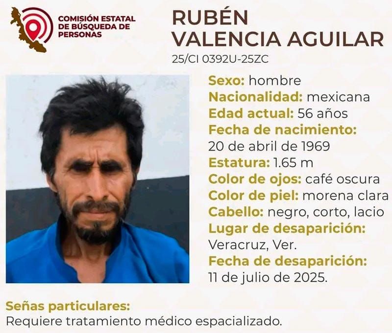¡SIGUE SIN APARECER RUBÉN VALENCIA!