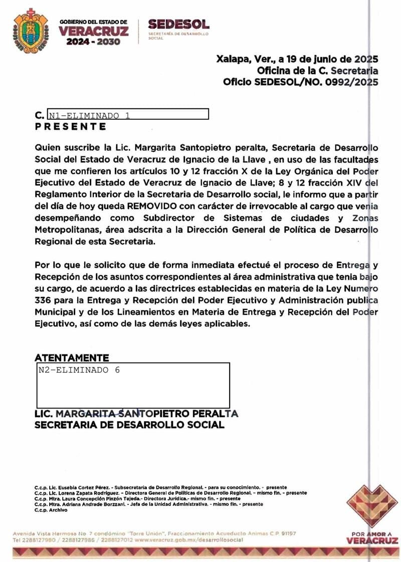 ¡PURGA EN SEDESOL! - PACÁTELAS