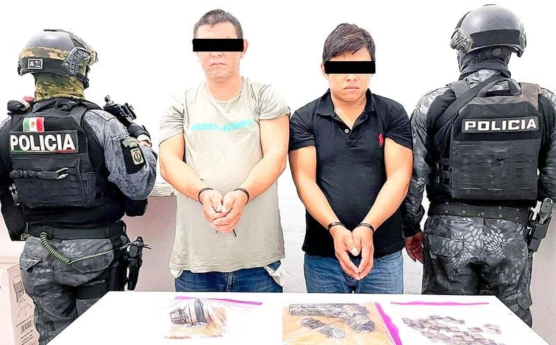 ¡CAEN DOS MALOSONES EN SAN JUAN EVANGELISTA! - TRAÍAN DROGA ADEMAS DE UNA GRANADA