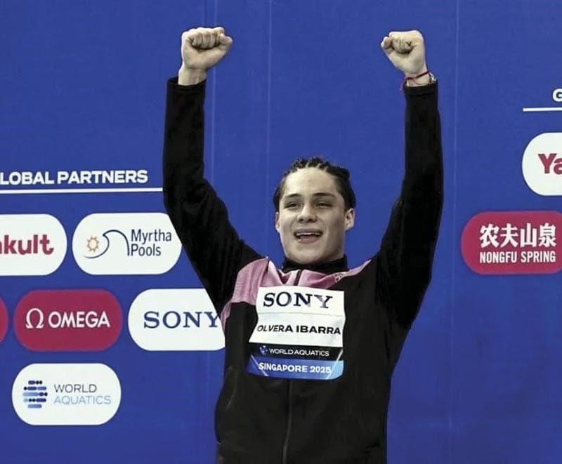 ¡ES MEXICANO OLVERA MEJOR CLAVADISTA MASCULINO DEL MUNDIAL DE SINGAPUR!