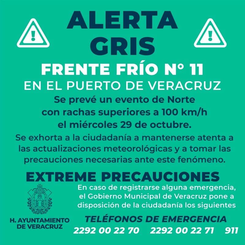 ¡ALERTA GRIS POR NORTAZO!