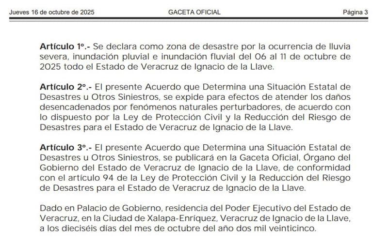 ¡Y LA SACÓ! - DECLARATORIA DE EMERGENCIA