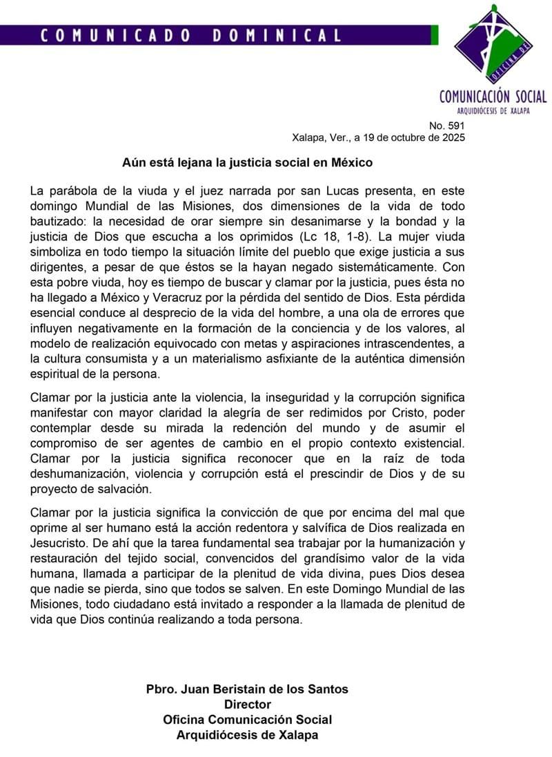 ¡ESTÁ LEJANA LA JUSTICIA SOCIAL!