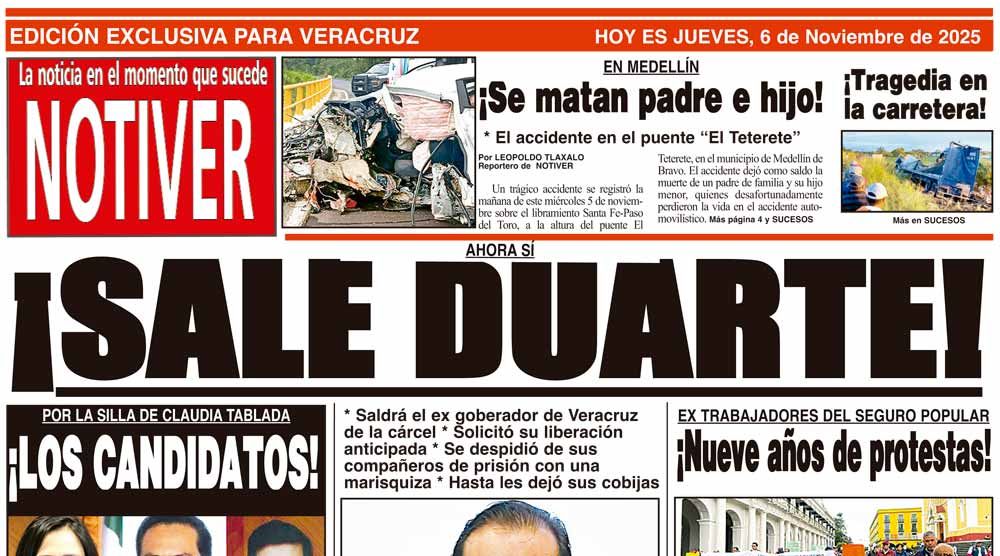 LA PORTADA - JUEVES 6 DE NOVIEMBRE 2025