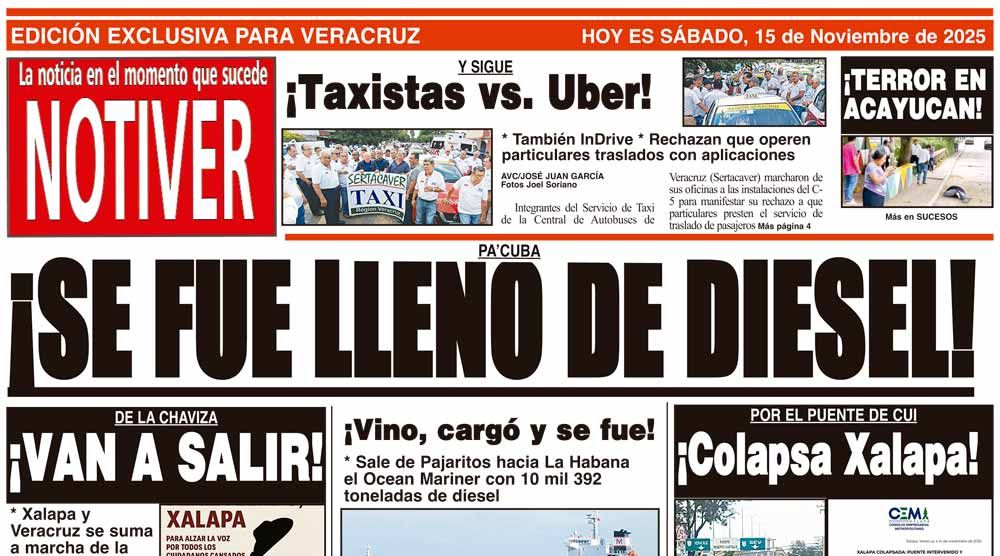 LA PORTADA - SÁBADO 15 DE NOVIEMBRE 2025