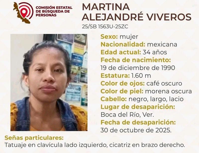 ¡MUJER DESAPARECIÓ EN BOCA DEL RÍO!