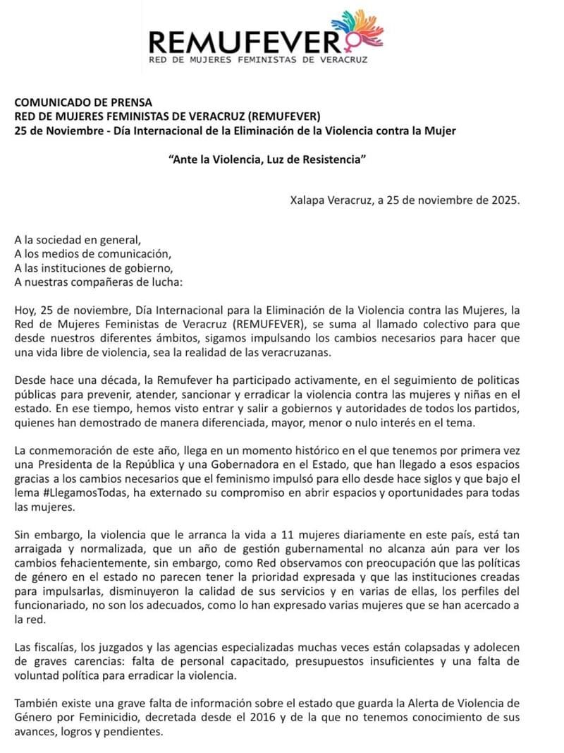 ¡NADA QUE CELEBRAR! - *59 feminicidios y 95 homicidios de mujeres