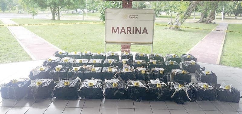 ¡SEMAR DECOMISA 2.5 TONELADAS DE COCAÍNA!