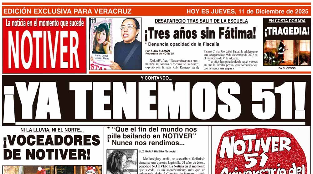 LA PORTADA - JUEVES 11 DE DICIEMBRE 2025