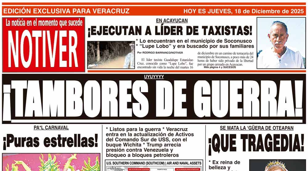 LA PORTADA - JUEVES 18 DE DICIEMBRE 2025