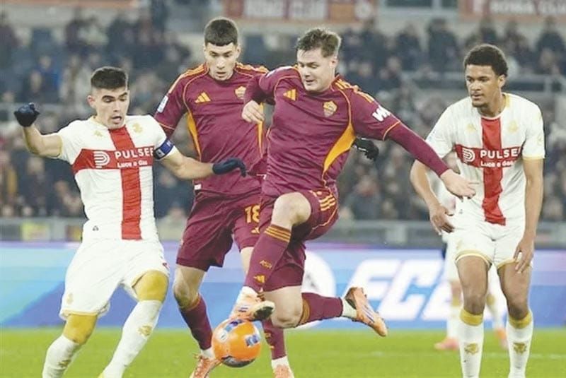 ¡ROMA GOLEA AL GENOA CON JOHAN VÁSQUEZ COMO CAPITÁN!