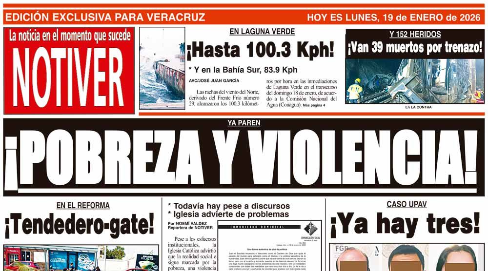 LA PORTADA - LUNES 19 DE ENERO 2026