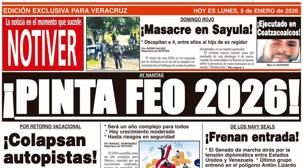 LA PORTADA - LUNES 5 DE ENERO 2026