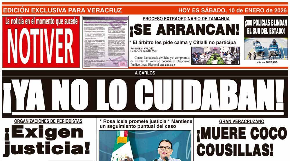LA PORTADA - SÁBADO 10 DE ENERO 2026