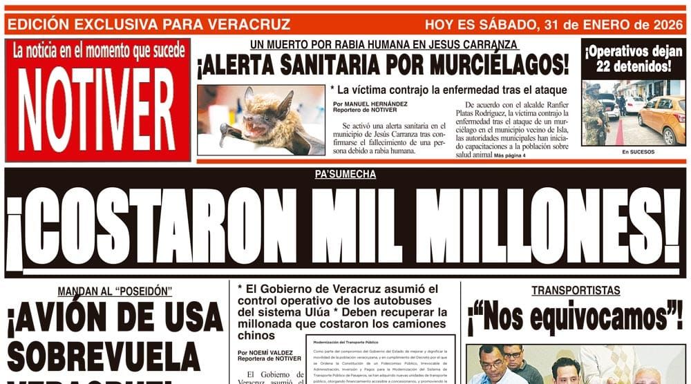 LA PORTADA - SÁBADO 31 DE ENERO 2026