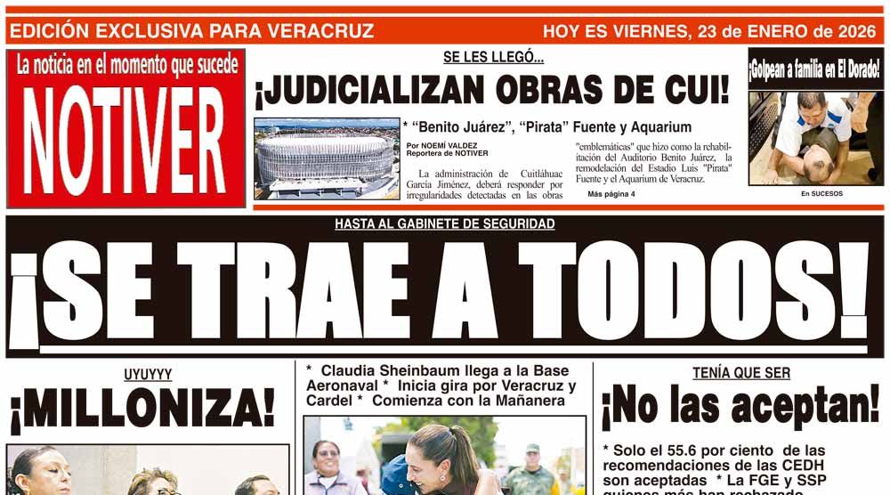 LA PORTADA - VIERNES 23 DE ENERO 2026