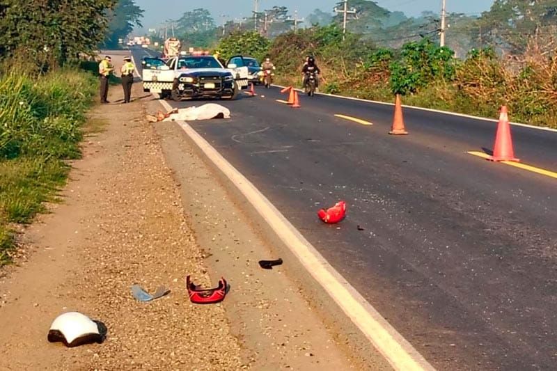¡MOTOCICLISTA PERDIÓ LA VIDA POR DERRAPÓN!