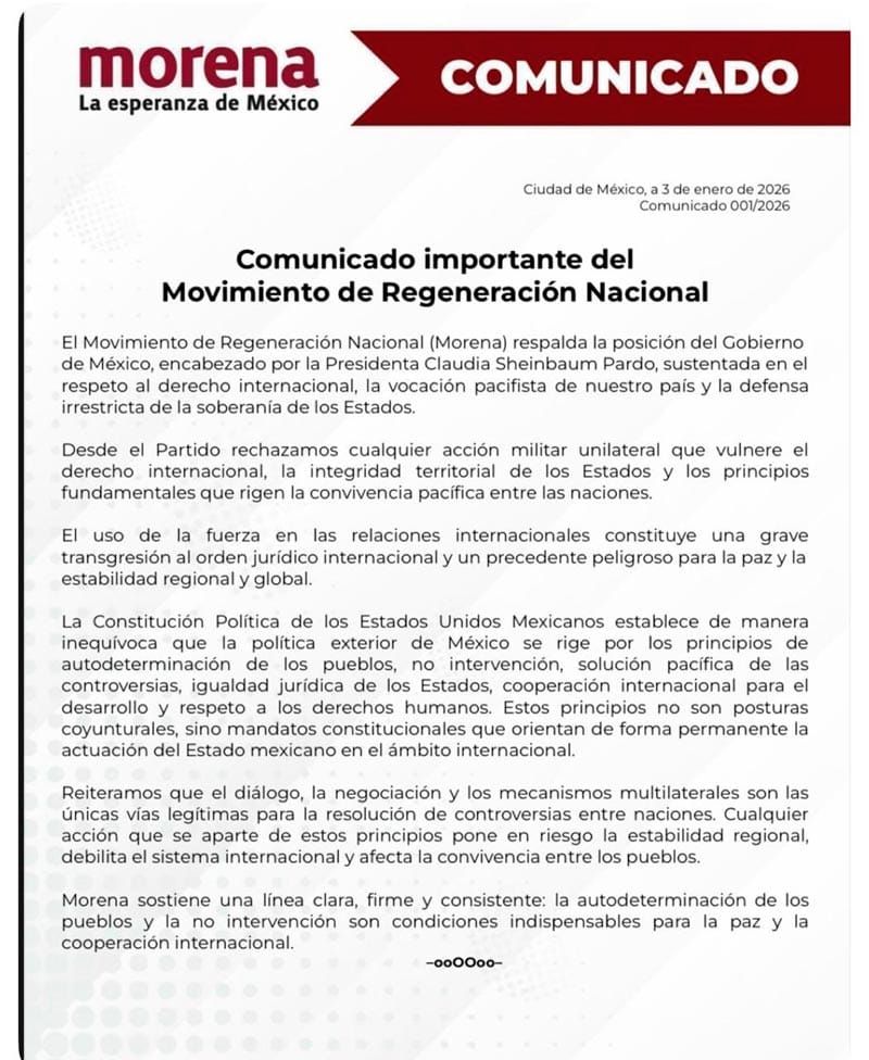 ¡NAHLE APOYA A CLAUDIA! - *Presidenta condenó la intervención militar en Venezuela