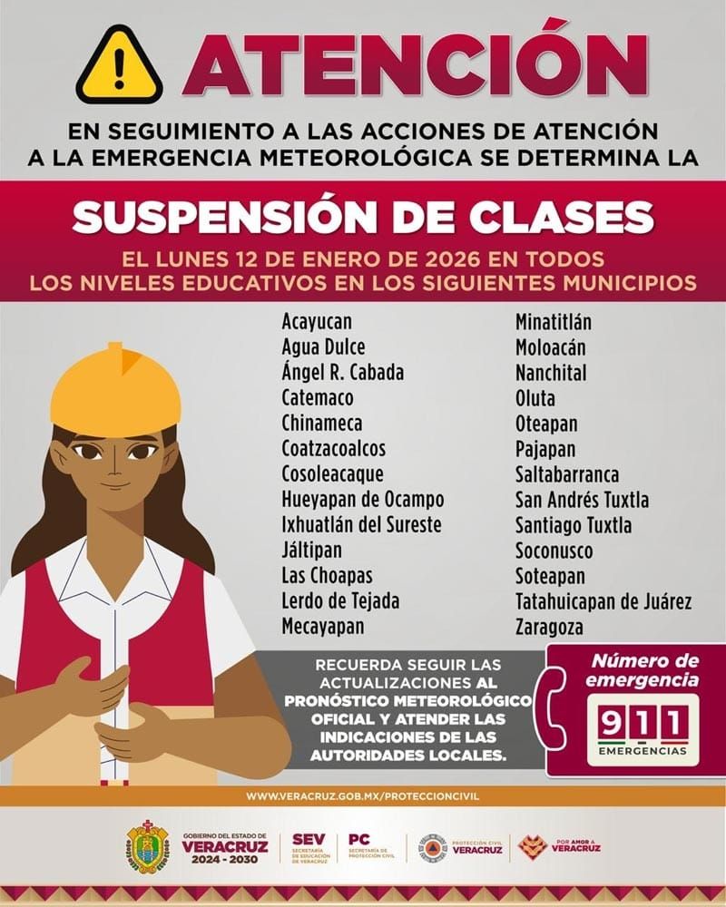 ¡Y SIGUE EL FRÍO! - * Suspenden clases en algunos municipios