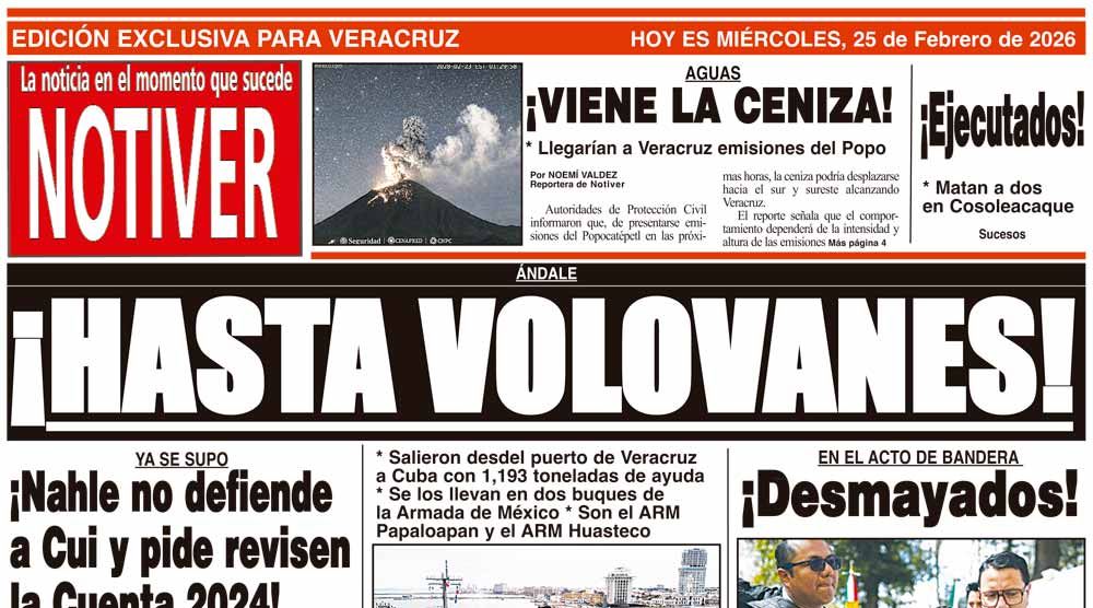 LA PORTADA - MIÉRCOLES 25 DE FEBRERO 2026