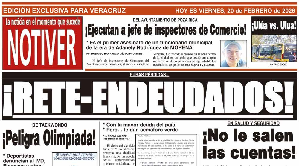 LA PORTADA - VIERNES 20 DE FEBRERO 2026