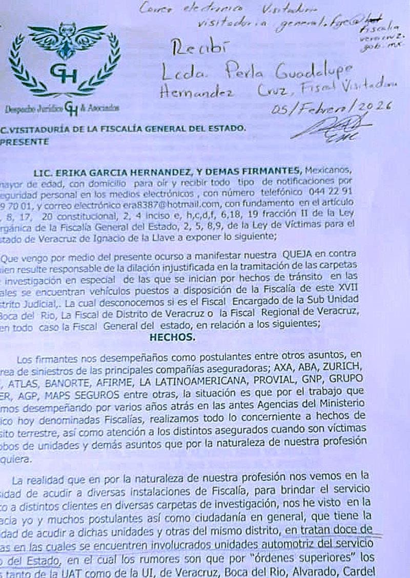 ¡ABOGADOS DE ASEGURADORAS ‘TRUENAN’ CONTRA LA FISCAL REGIONAL!