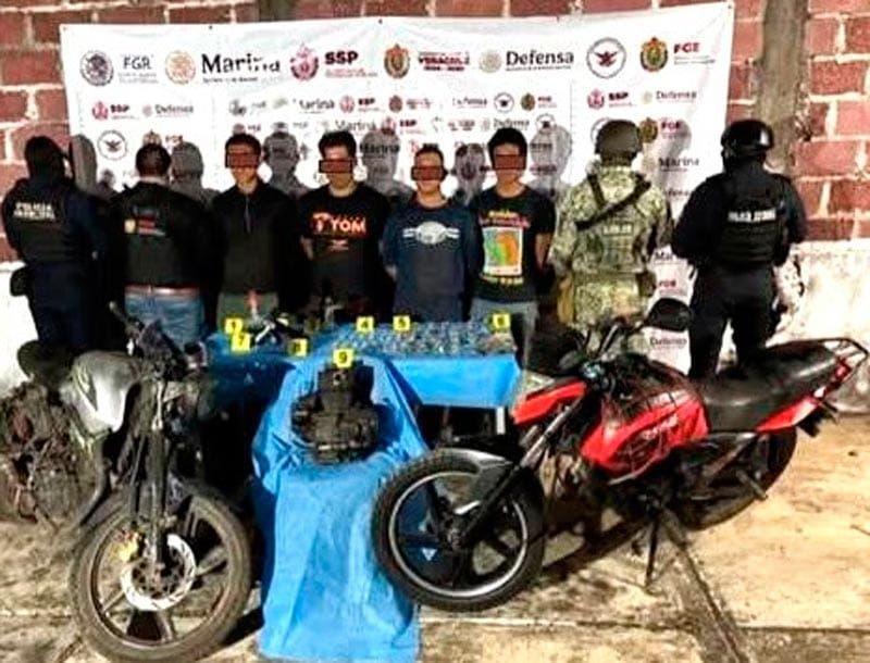 ¡CUATRO DETENIDOS EN CATEO DE TALLER EN SAN ANDRÉS TUXTLA!