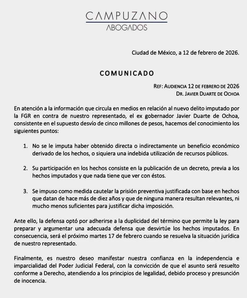 ¡NO SALE DUARTE! - LE ECHAN OTRO DELITO