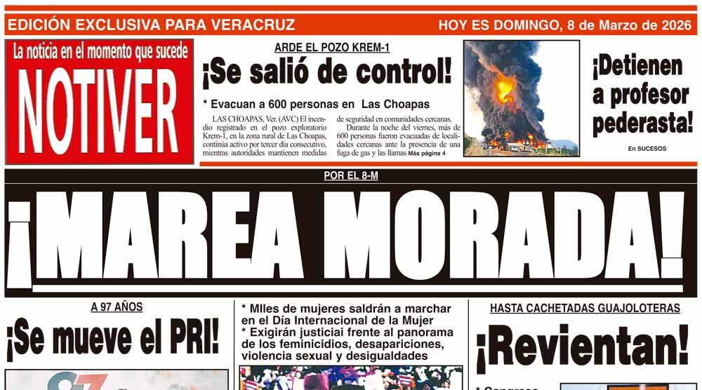 LA PORTADA - DOMINGO 8 DE MARZO 2026