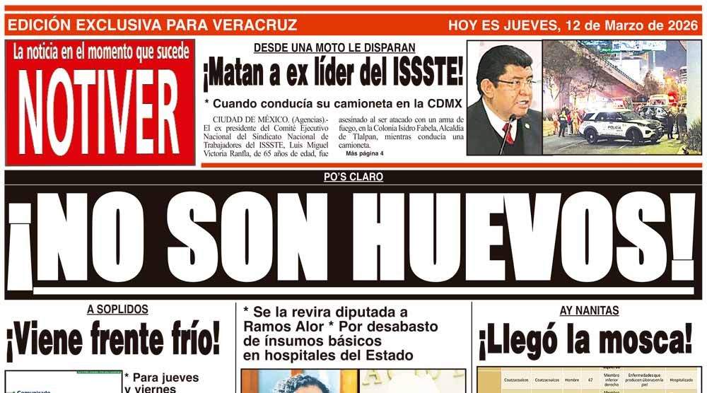 LA PORTADA - JUEVES 12 DE MARZO 2026