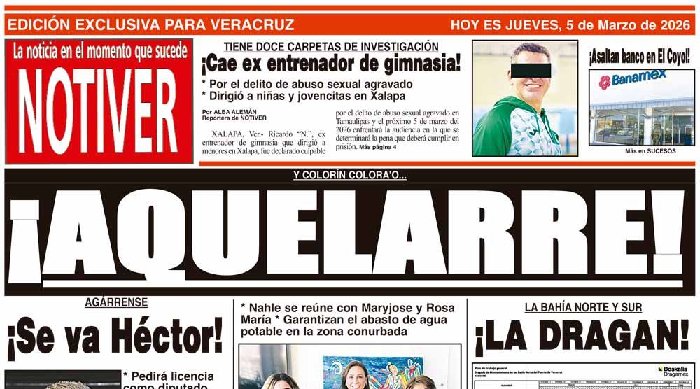 LA PORTADA - JUEVES 5 DE MARZO