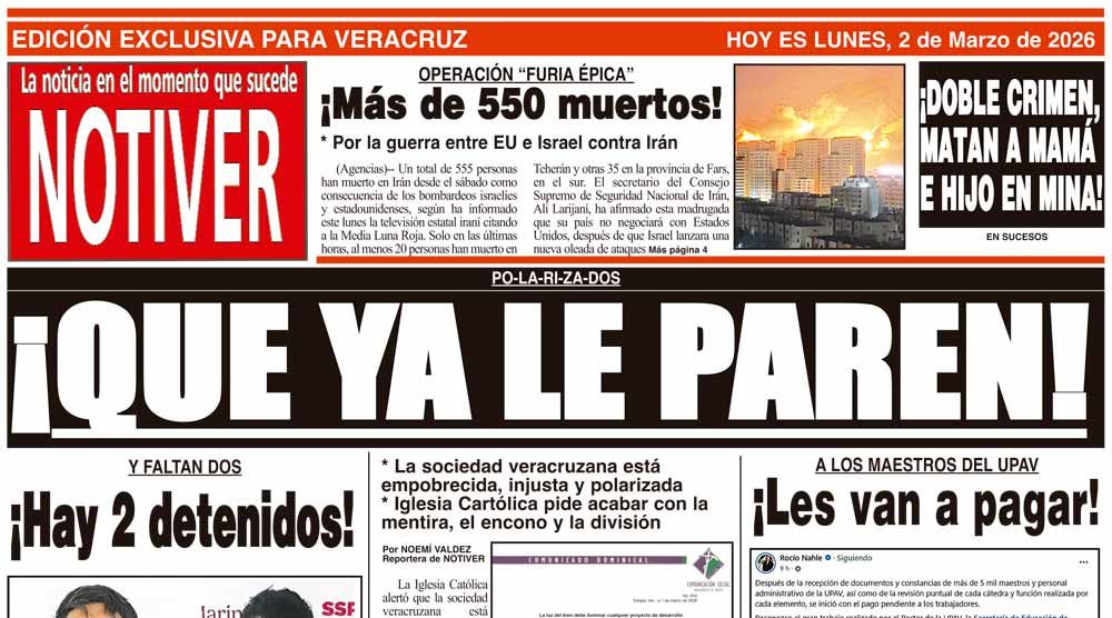 LA PORTADA - LUNES 2 DE MARZO
