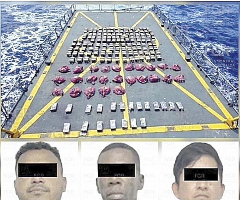 ¡PROCESAN A TRIPULANTES DE NARCOSUMERGIBLE DE COLIMA!