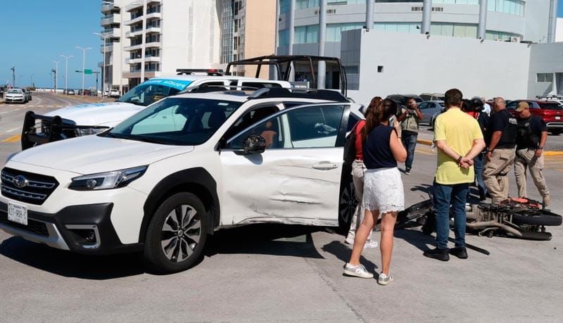 ¡CAMIONETÓN LE PEGA A REPARTIDOR DE RAPPI EN COSTA DE ORO!