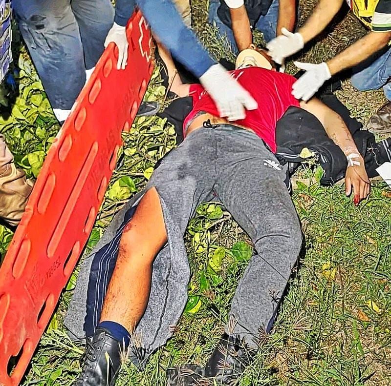 BIKER DERRAPA EN CARRETERA RECIÉN INAUGURADA!