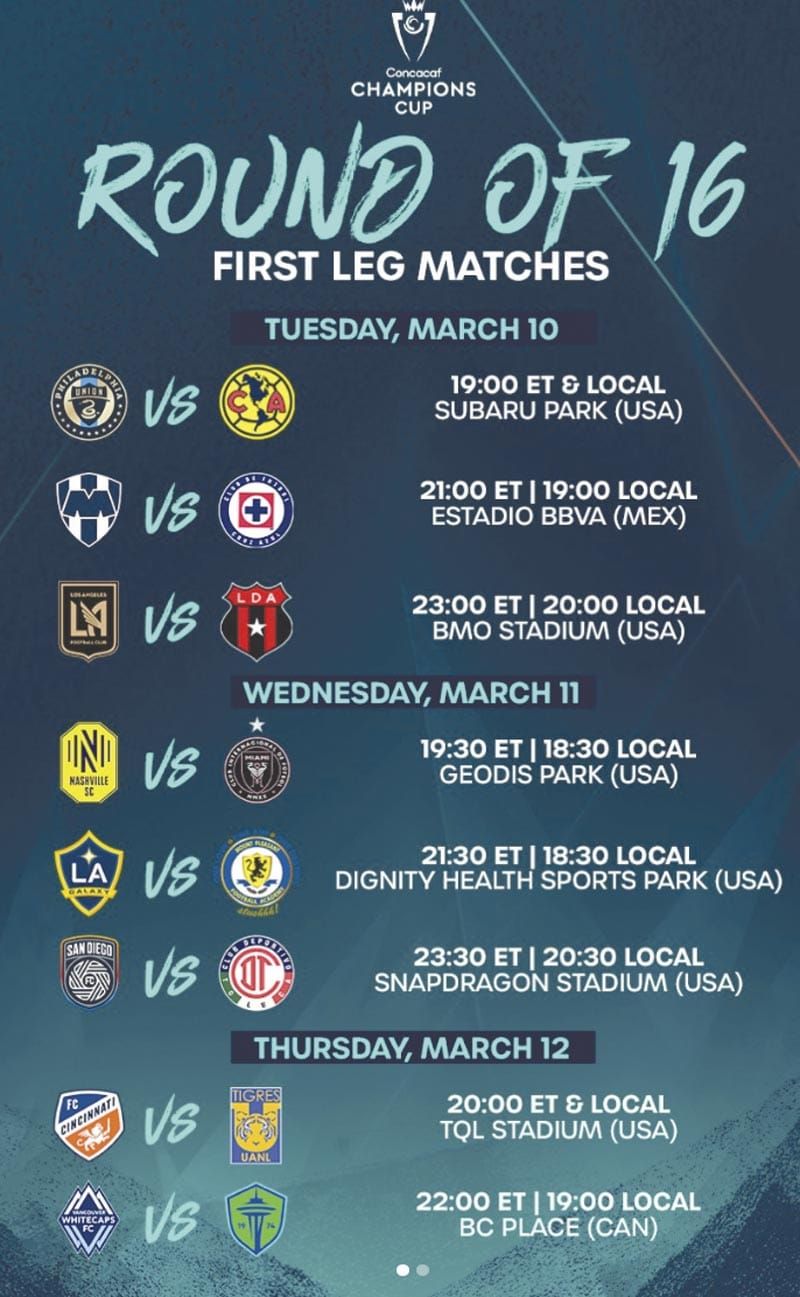 ¡ARRANCAN LOS OCTAVOS DE LA CONCACHAMPIONS!