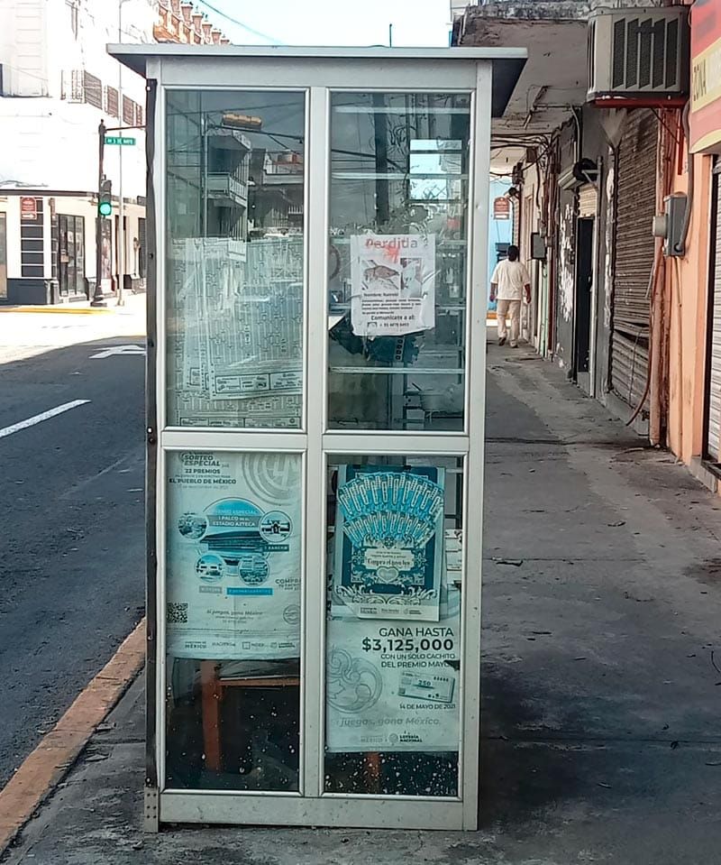 ¡VANDALIZAN PUESTOS DE VENTA DE BILLETES DE LOTERÍA!