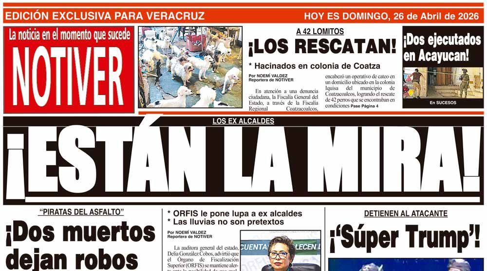 LA PORTADA - DOMINGO 26 DE ABRIL 2026