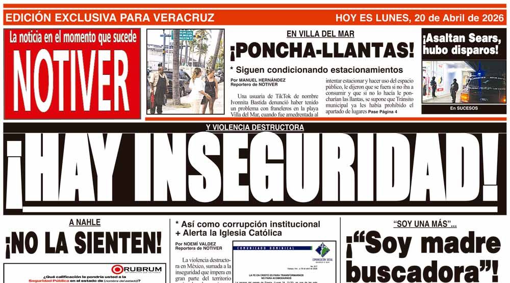 LA PORTADA - LUNES 20 DE ABRIL 2026