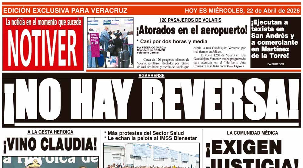 LA PORTADA - MIÉRCOLES 22 DE ABRIL 2026