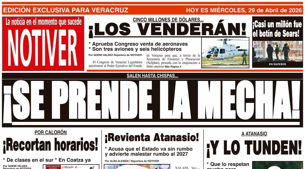 LA PORTADA - MIÉRCOLES 29 DE ABRIL 2026