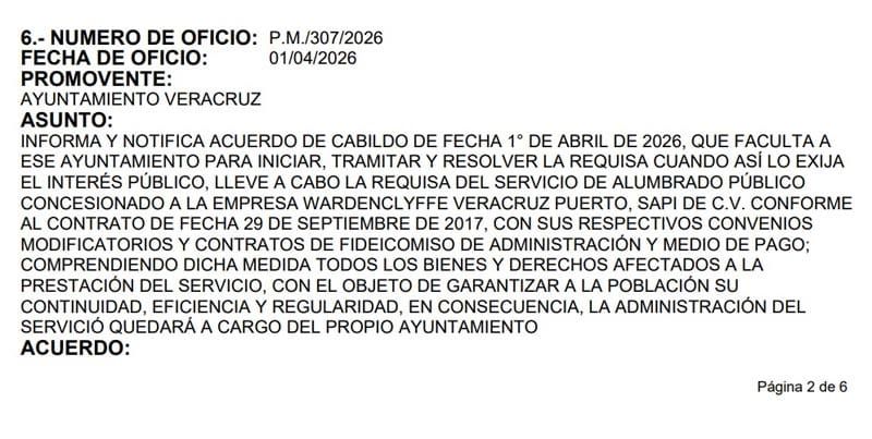 ¡AL CONGRESO LA REQUISA A WARDENCLYFFE!