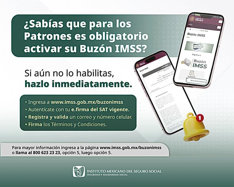 ¡INVITA IMSS VERACRUZ NORTE A ACTIVAR BUZÓN IMSS PARA FACILITAR TRÁMITES Y NOTIFICACIONES!