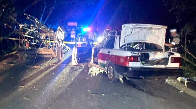 ¡TAXISTA Y SU ESPOSA PIERDEN LA VIDA EN ENCONTRONAZO!